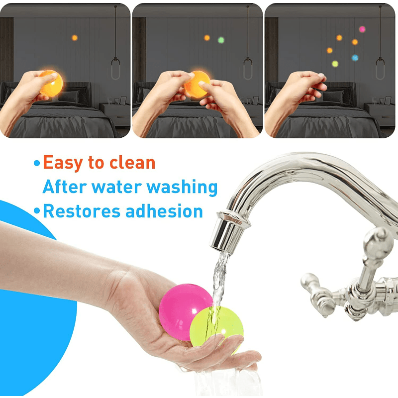 Glow in the Dark Stress Balls 6pcs