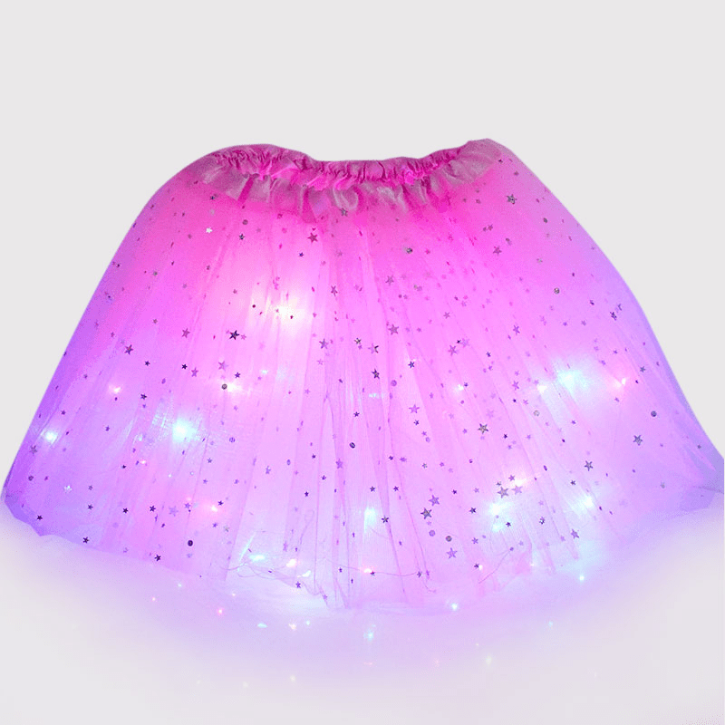 LED Tutu Skirt & Headband Set for Fairy Costume Dance