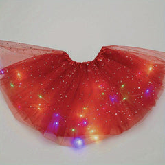 LED Tutu Skirt & Headband Set for Fairy Costume Dance