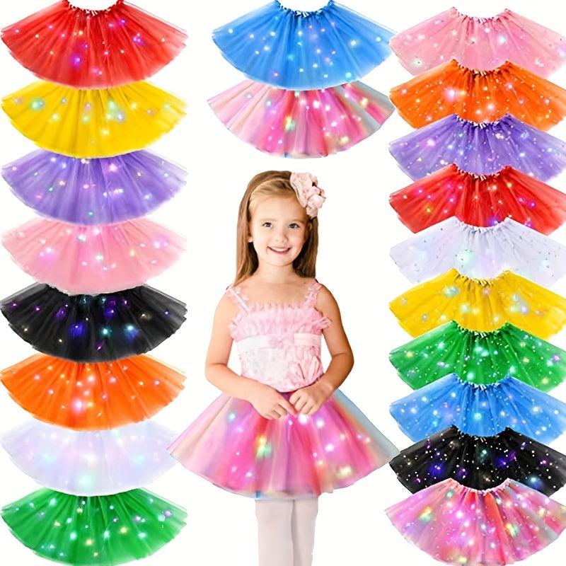 LED Tutu Skirt & Headband Set for Fairy Costume Dance