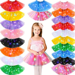 LED Tutu Skirt & Headband Set for Fairy Costume Dance