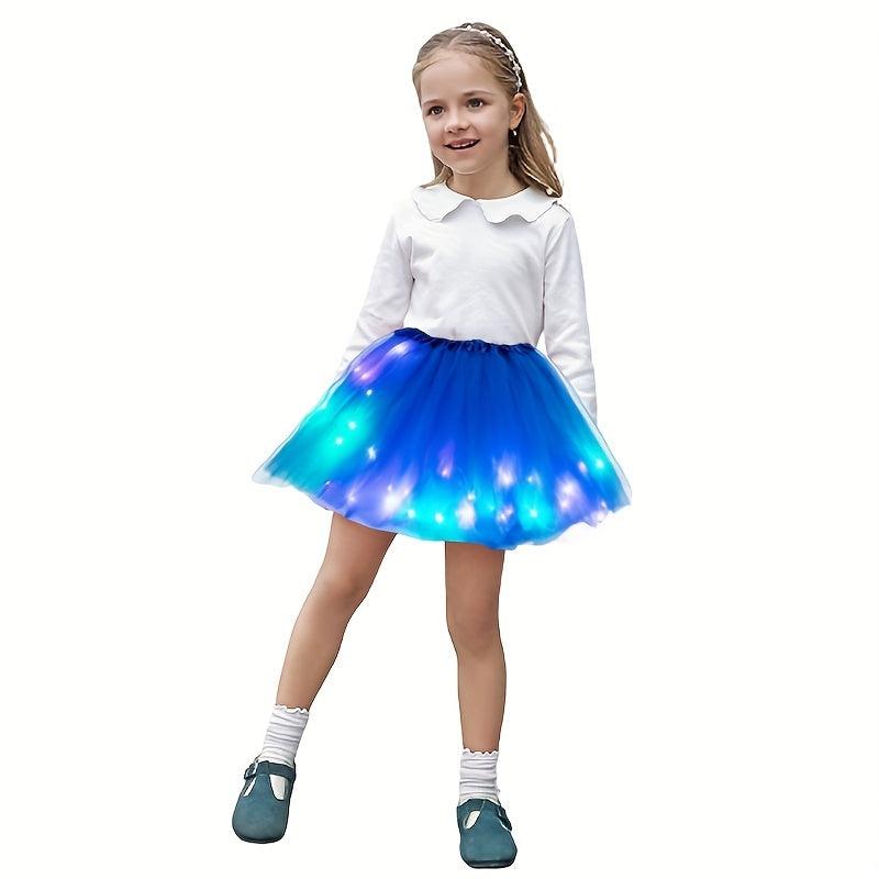 LED Tutu Skirt & Headband Set for Fairy Costume Dance