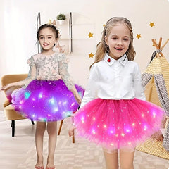 LED Tutu Skirt & Headband Set for Fairy Costume Dance
