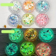 UV Glowing Face Body Nail Glitter Luminous Party Decoration