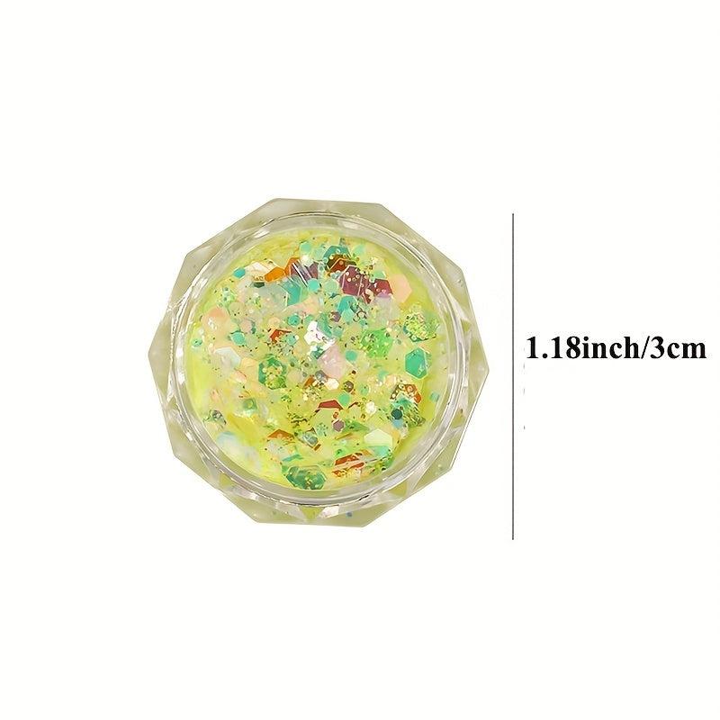 UV Glowing Face Body Nail Glitter Luminous Party Decoration