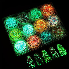 UV Glowing Face Body Nail Glitter Luminous Party Decoration