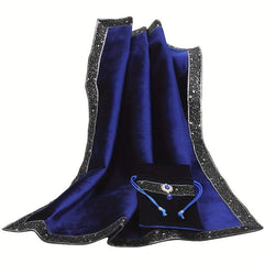 Tarot Tablecloth Set with Storage Bag Non-slip Beginner Double Layer