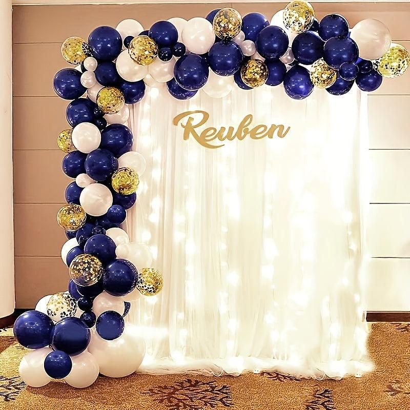 60pcs Navy Balloons Garland Set for Wedding Birthday Party Decoration