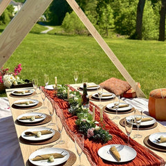 Boho Cheese Cloth Table Runner for Weddings and Parties