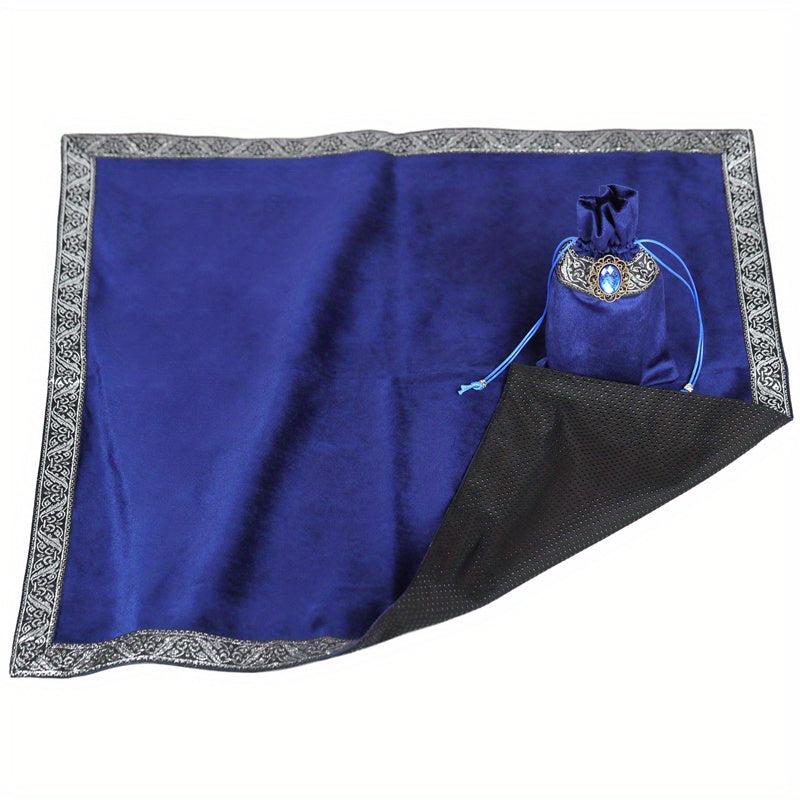 2pcs Large Size Velvet Tarot Cloth and Bag Set 65X65CM