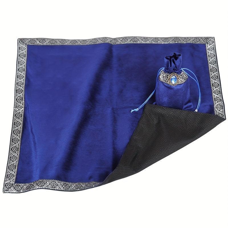 2pcs Large Size Velvet Tarot Cloth and Bag Set 65X65CM