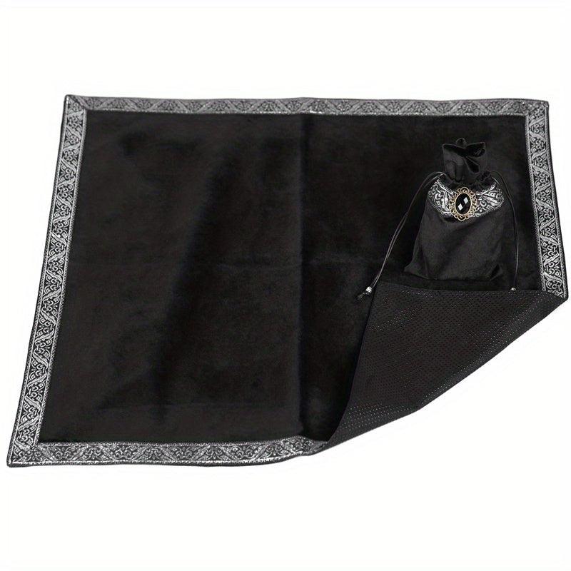 2pcs Large Size Velvet Tarot Cloth and Bag Set 65X65CM