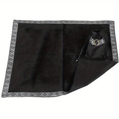 2pcs Large Size Velvet Tarot Cloth and Bag Set 65X65CM