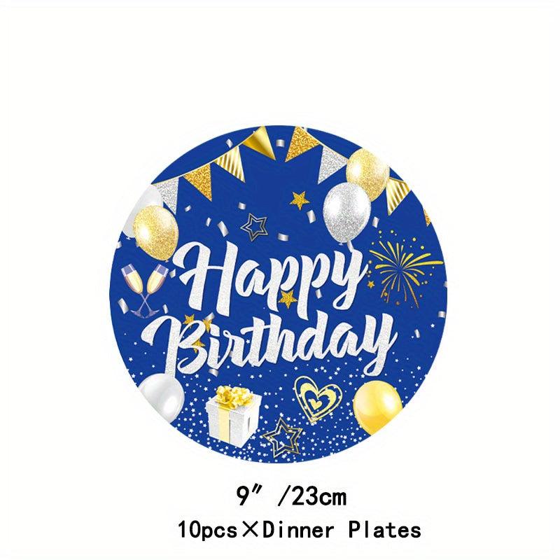 Rose Golden Party Supplies Set - Plates, Cups, Napkins, Tablecloths
