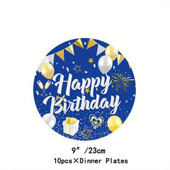 Rose Golden Party Supplies Set - Plates, Cups, Napkins, Tablecloths