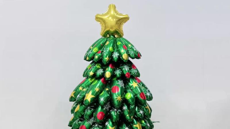 9pcs Christmas Tree Balloons Home Decorations Navidad Tree Ballon