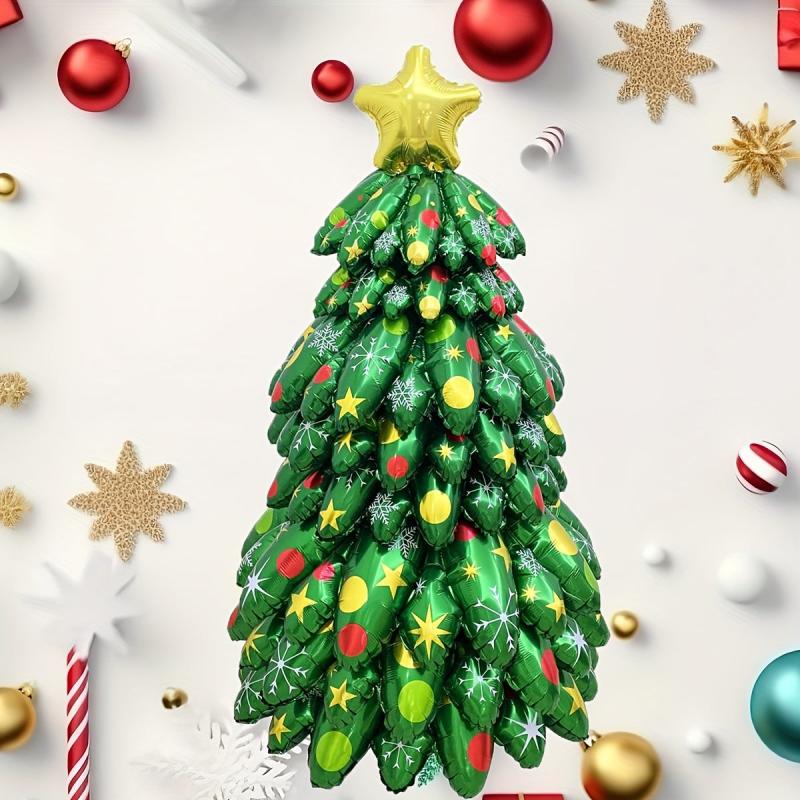 9pcs Christmas Tree Balloons Home Decorations Navidad Tree Ballon