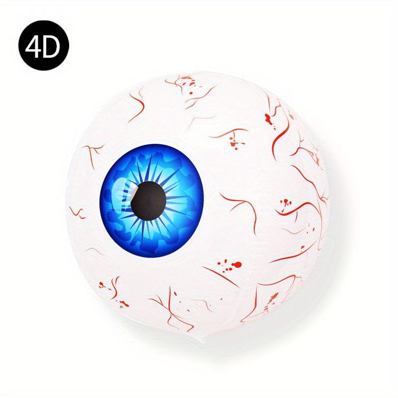 Halloween 4D Eye Foil Balloons 12pcs Set for Spooky Party Decor
