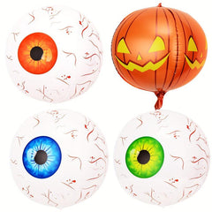 Halloween 4D Eye Foil Balloons 12pcs Set for Spooky Party Decor