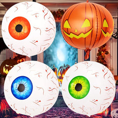 Halloween 4D Eye Foil Balloons 12pcs Set for Spooky Party Decor