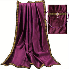 Tarot Card Anti slip Tablecloth Set with Storage Bag & Lace Bottom