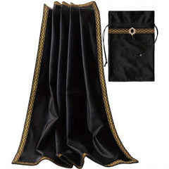 Tarot Card Anti slip Tablecloth Set with Storage Bag & Lace Bottom