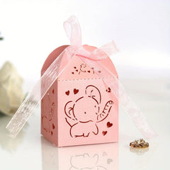 10pcs Elephant Hollow Candy Box for Events & Parties