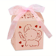 10pcs Elephant Hollow Candy Box for Events & Parties