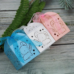 10pcs Elephant Hollow Candy Box for Events & Parties