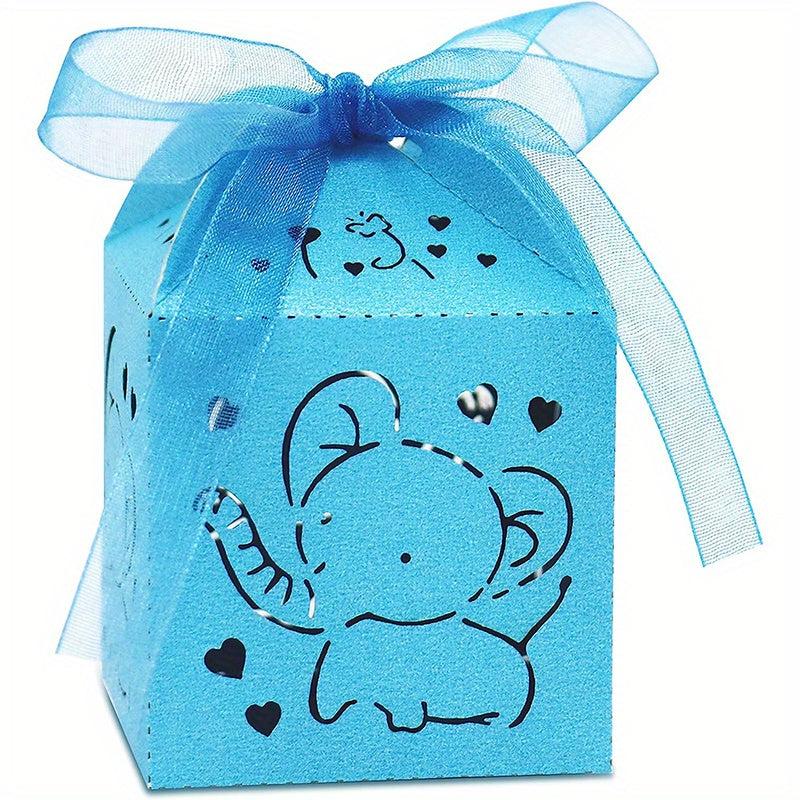 10pcs Elephant Hollow Candy Box for Events & Parties