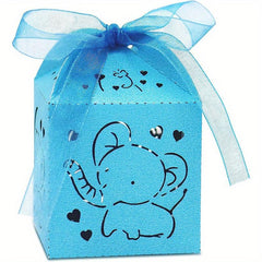 10pcs Elephant Hollow Candy Box for Events & Parties