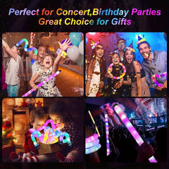 Glow Sticks Fidget Pop Tubes Light Up Party Supplies Sensory Toys