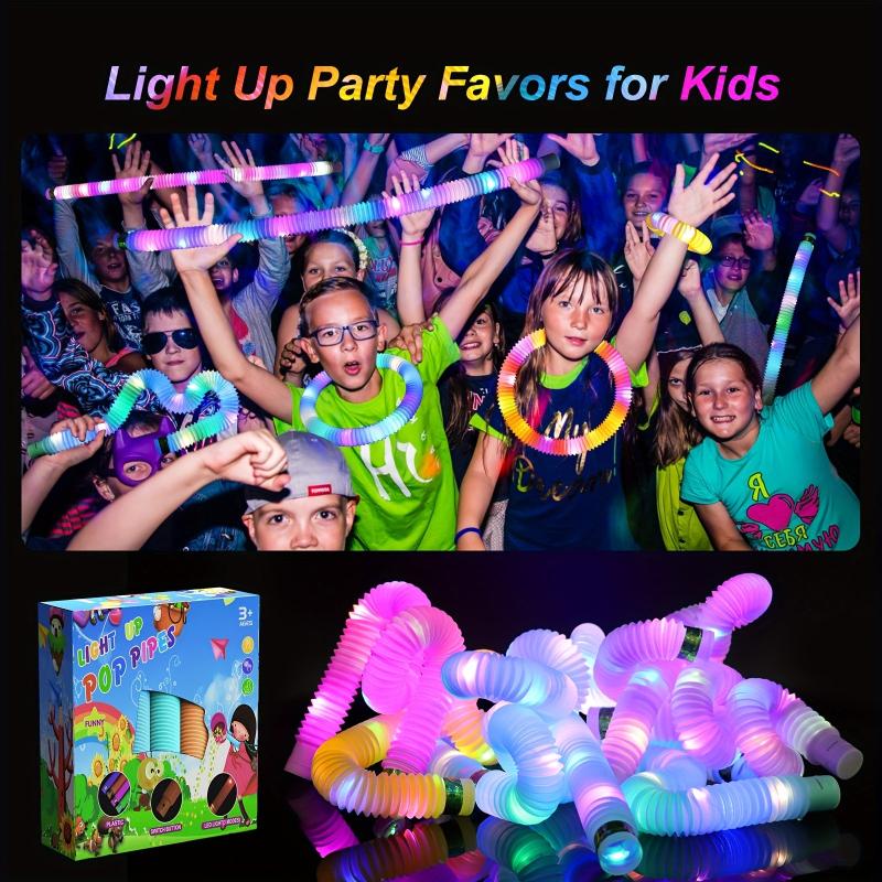Glow Sticks Fidget Pop Tubes Light Up Party Supplies Sensory Toys