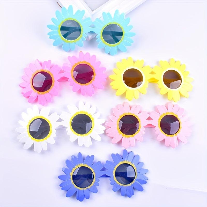 Picnic Daisy Birthday Glasses Funny Party Decoration Sunflower Sunglasses