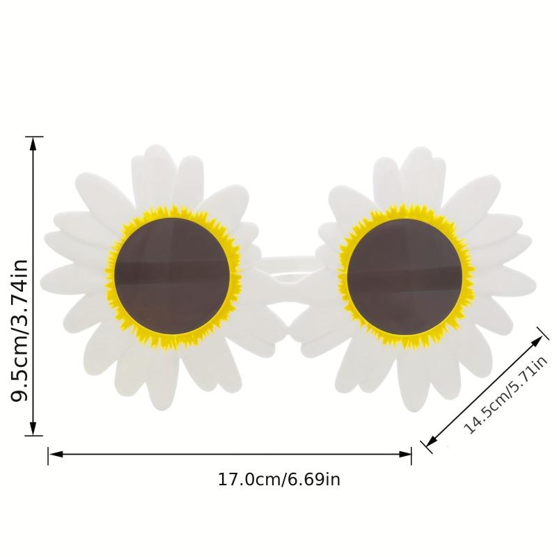 Picnic Daisy Birthday Glasses Funny Party Decoration Sunflower Sunglasses
