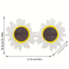Picnic Daisy Birthday Glasses Funny Party Decoration Sunflower Sunglasses