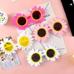 Picnic Daisy Birthday Glasses Funny Party Decoration Sunflower Sunglasses