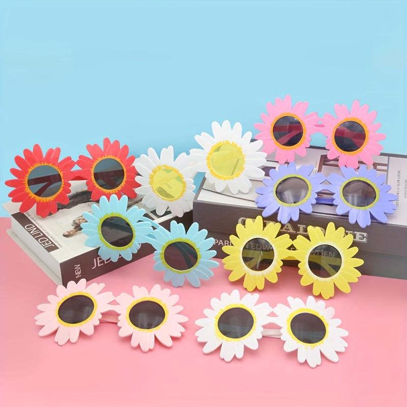 Picnic Daisy Birthday Glasses Funny Party Decoration Sunflower Sunglasses
