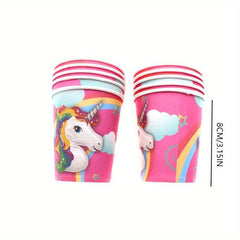 Unicorn Birthday Party Set Disposable Tableware Supplies
