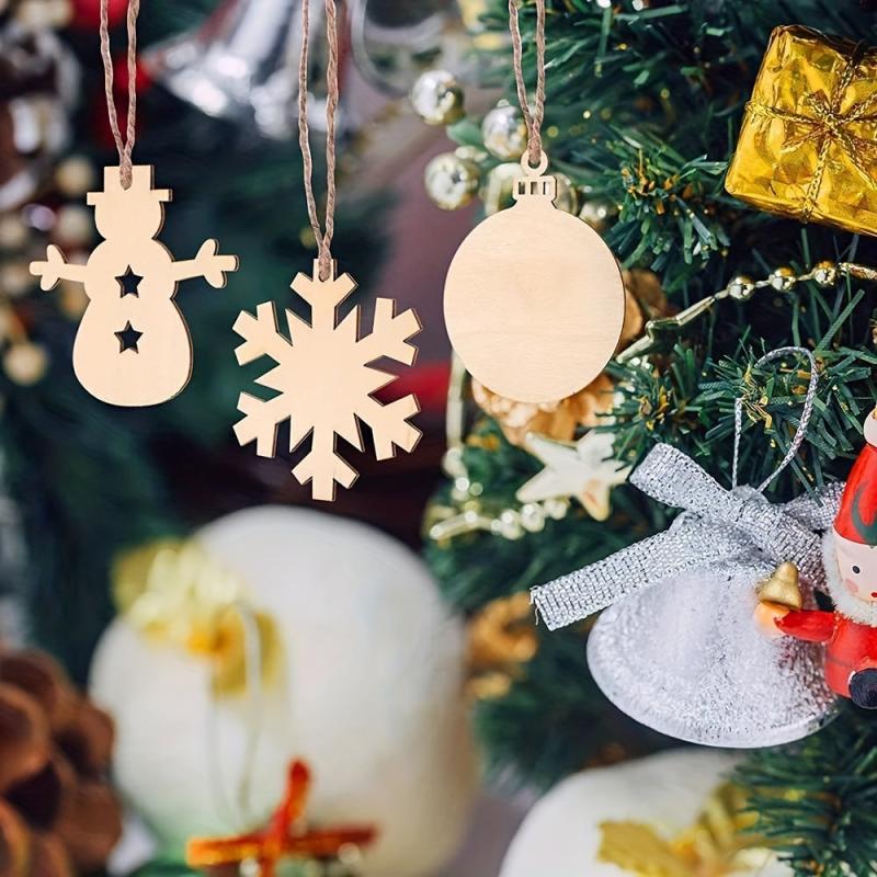 Christmas Ornament Kit DIY Golden Ribbon Silver Bell Bow Set