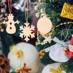Christmas Ornament Kit DIY Golden Ribbon Silver Bell Bow Set