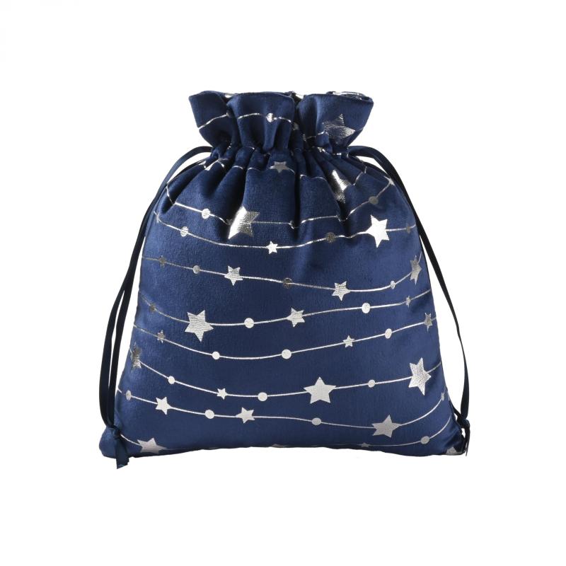 Small Christmas Gift Bag With Drawstring For Parties, Decorations, Navidad