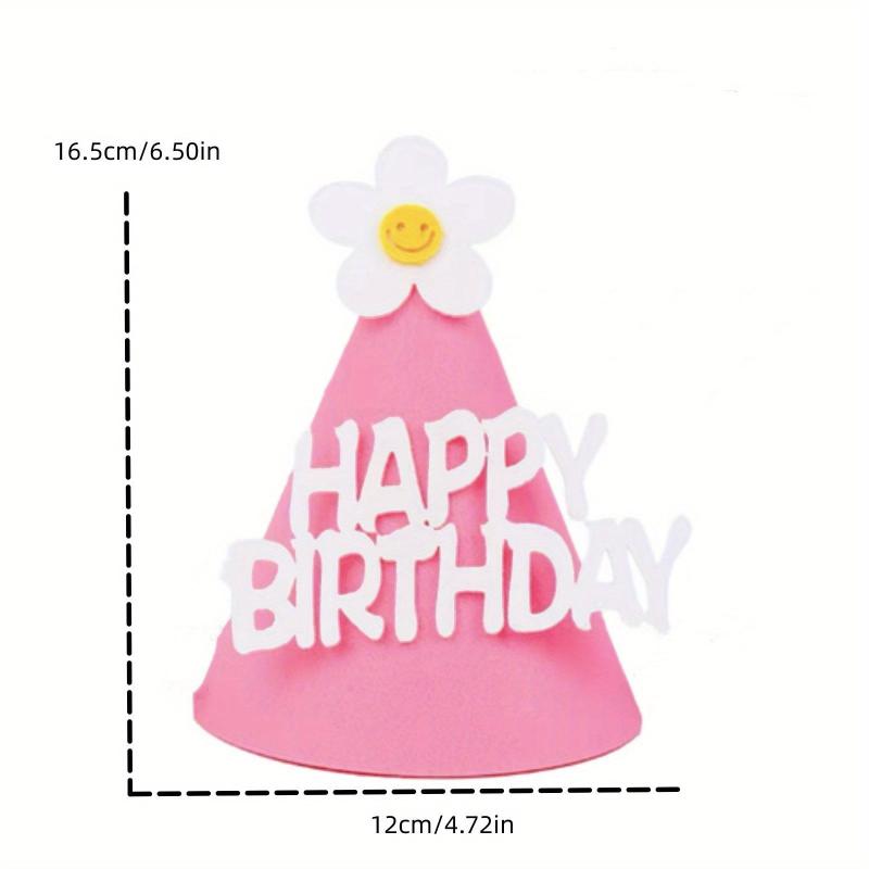 Cartoon Felt Birthday Party Hats - Decorative Party Supplies