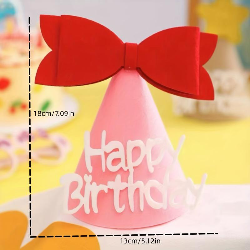 Cartoon Felt Birthday Party Hats - Decorative Party Supplies