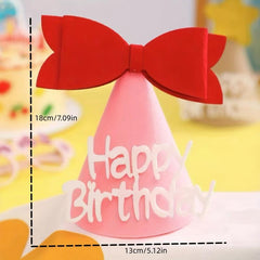 Cartoon Felt Birthday Party Hats - Decorative Party Supplies