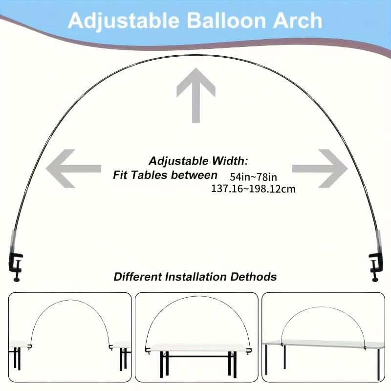 Rainbow Balloon Arch Kit 100pcs Balloons Table Frame Stand Wedding Baby Sho