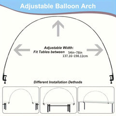 Rainbow Balloon Arch Kit 100pcs Balloons Table Frame Stand Wedding Baby Sho