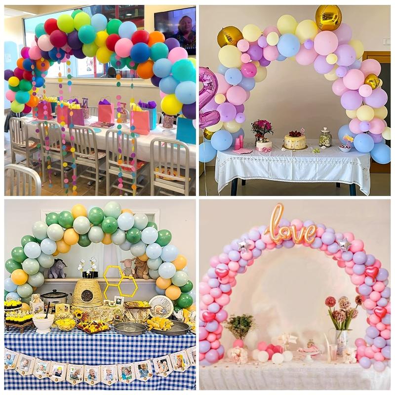Rainbow Balloon Arch Kit 100pcs Balloons Table Frame Stand Wedding Baby Sho