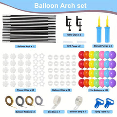 Rainbow Balloon Arch Kit 100pcs Balloons Table Frame Stand Wedding Baby Sho