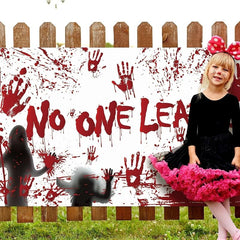Halloween Garage Door Banner Cover Bloody Backdrop